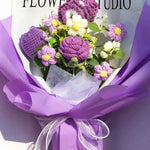 LAST CHANCE! Handmade Crochet Purple Hydrangea Bouquet | Everlasting Knitted Flower Gift | Perfect for Mother's Day/Birthday | Limited Stock!