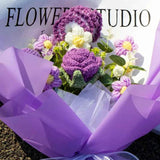 LAST CHANCE! Handmade Crochet Purple Hydrangea Bouquet | Everlasting Knitted Flower Gift | Perfect for Mother's Day/Birthday | Limited Stock!