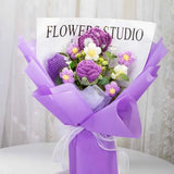 LAST CHANCE! Handmade Crochet Purple Hydrangea Bouquet | Everlasting Knitted Flower Gift | Perfect for Mother's Day/Birthday | Limited Stock!