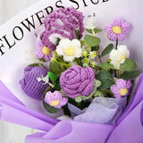 LAST CHANCE! Handmade Crochet Purple Hydrangea Bouquet | Everlasting Knitted Flower Gift | Perfect for Mother's Day/Birthday | Limited Stock!