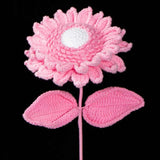 Handmade Crochet Sunflower Yarn Knitted Forever Flower for Home Decor, Graduation, Birthday