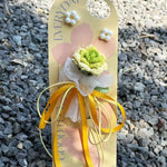 Handmade Crochet Thai Rose Bouquet Card Reusable Knitted Flower Gift