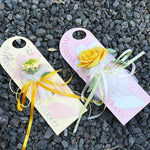 Handmade Crochet Thai Rose Bouquet Card Reusable Knitted Flower Gift