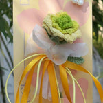 Handmade Crochet Thai Rose Bouquet Card Reusable Knitted Flower Gift