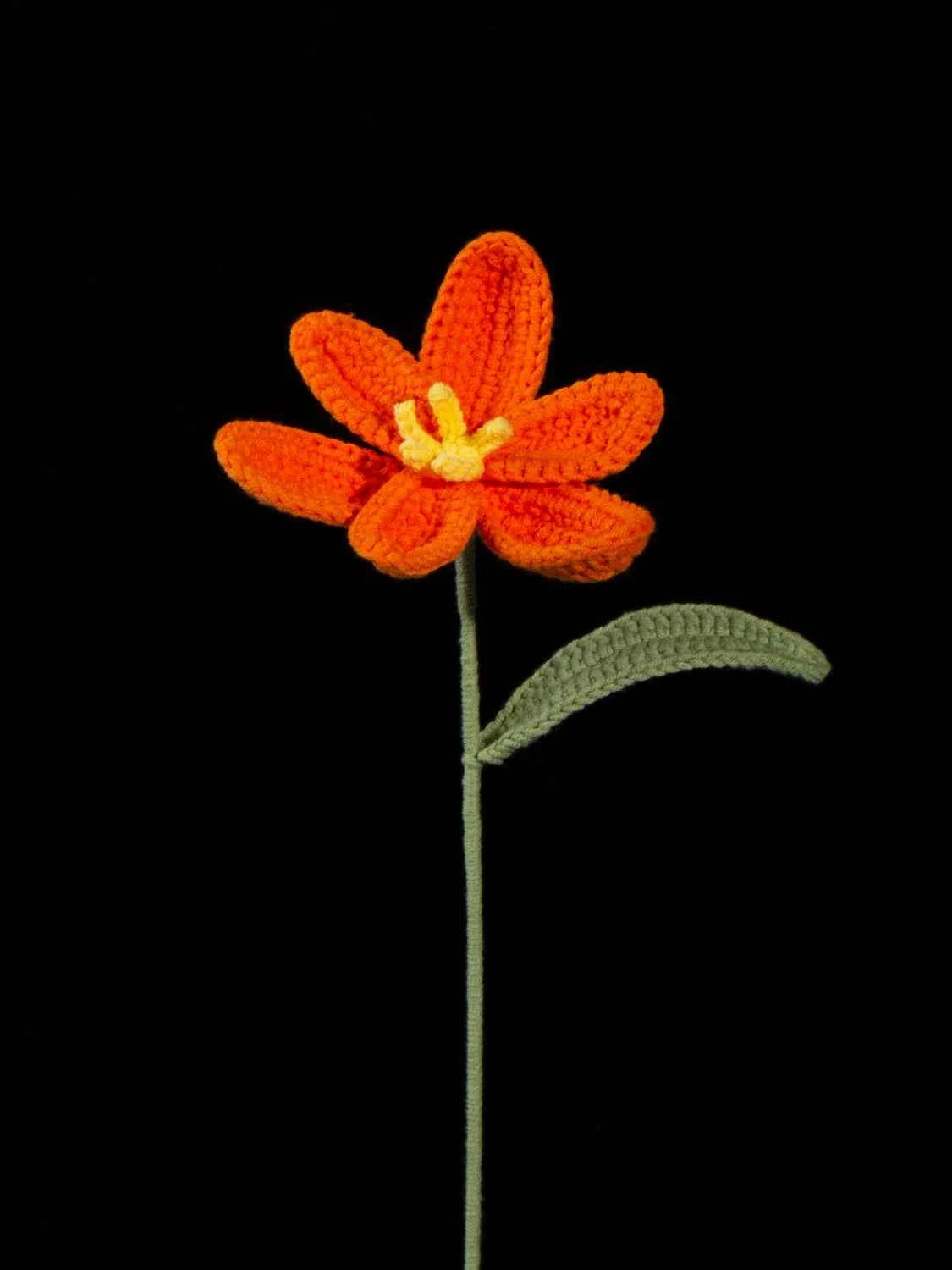 Handmade Crochet Tulip Flower