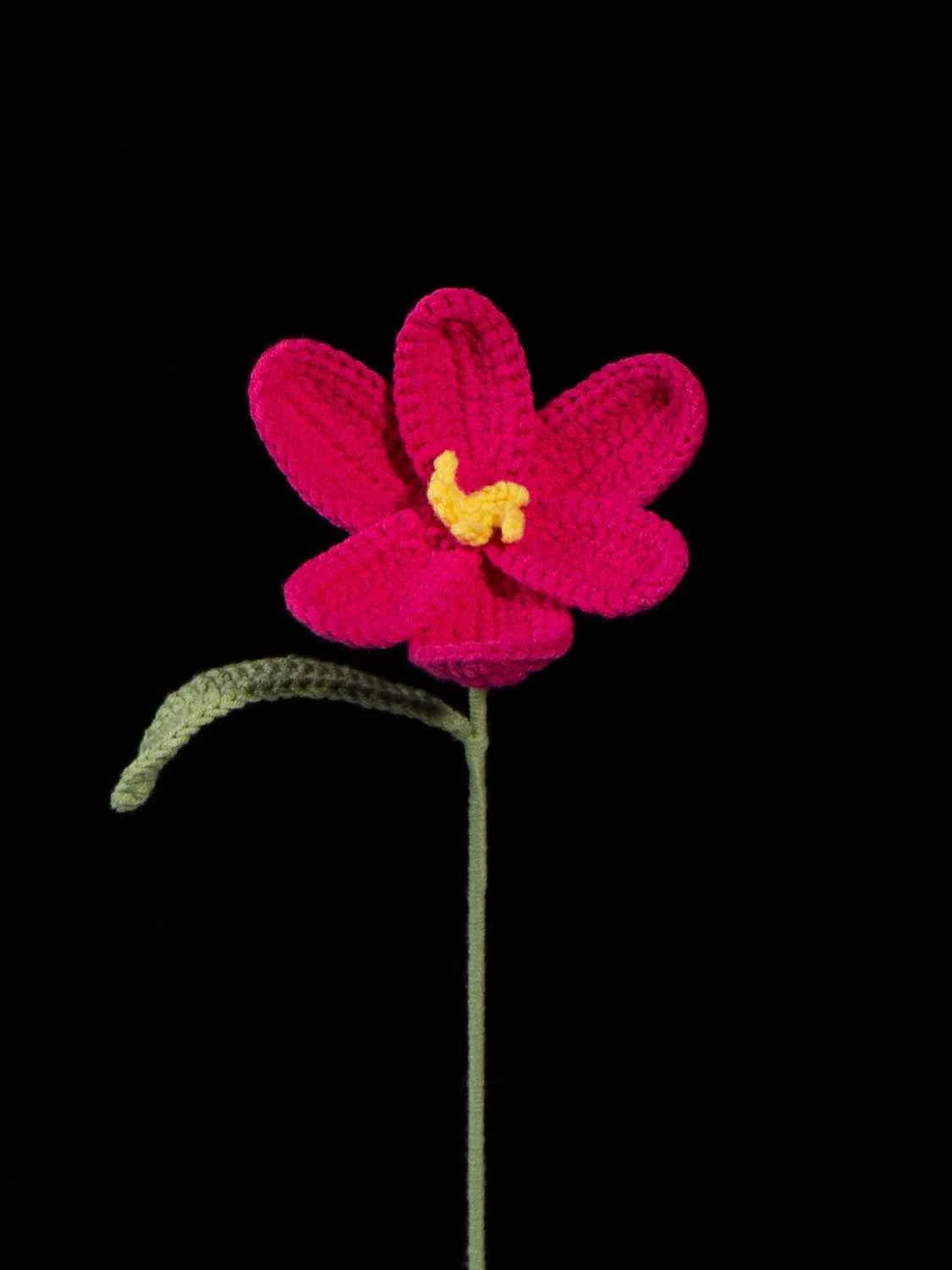 Handmade Crochet Tulip Flower
