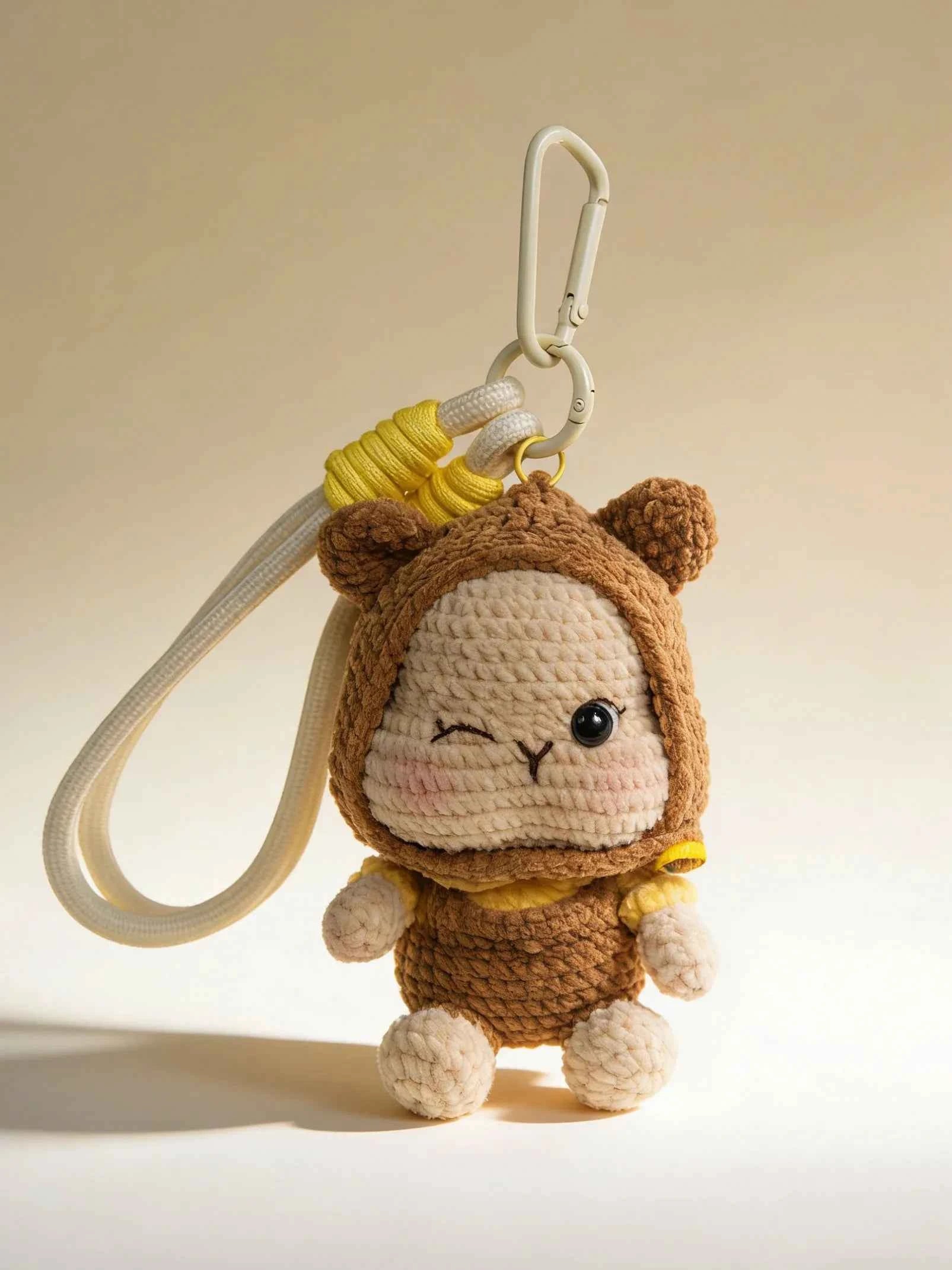 Hooded Bear Crochet Kit | DIY Plush Keychain