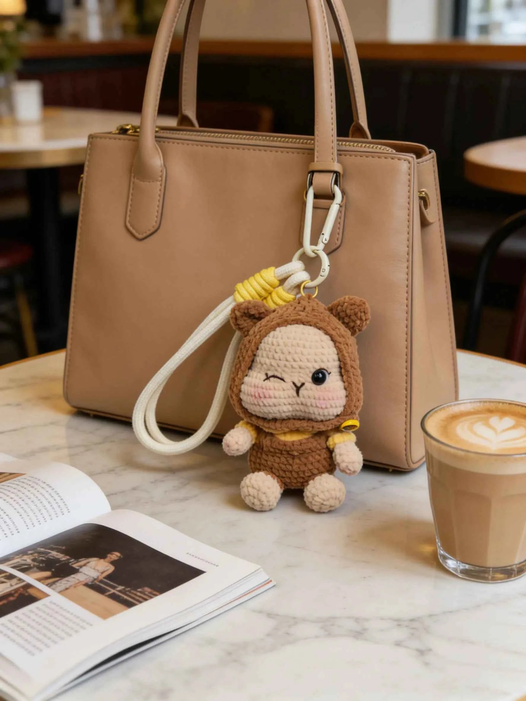 Hooded Bear Crochet Kit | DIY Plush Keychain