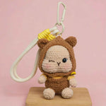 Hooded Bear Crochet Kit | DIY Plush Keychain