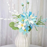 Lasting Blue Crochet Bouquet | Handmade Forever Gift（副本）