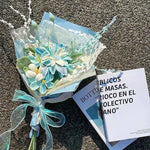 Lasting Blue Crochet Bouquet | Handmade Forever Gift（副本）