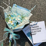 Lasting Blue Crochet Bouquet | Handmade Forever Gift（副本）