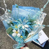 Lasting Blue Crochet Bouquet | Handmade Forever Gift（副本）