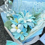 Lasting Blue Crochet Bouquet | Handmade Forever Gift（副本）