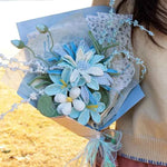 Lasting Blue Crochet Bouquet | Handmade Forever Gift（副本）