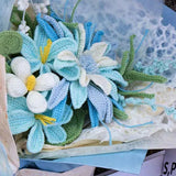 Lasting Blue Crochet Bouquet | Handmade Forever Gift（副本）