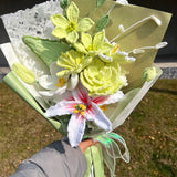 Lily Crochet Flower Bouquet (11 pieces)
