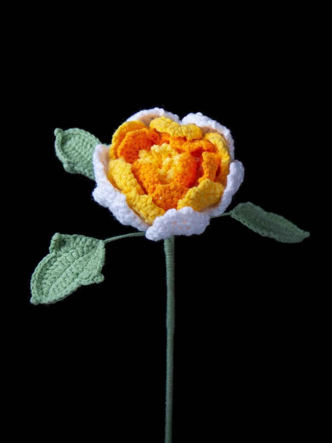 DIY Handcraft Crocheted Peony Flower Material Kits