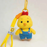 Overalls Chick DIY Crochet Kit – Bag/Keychain Pal