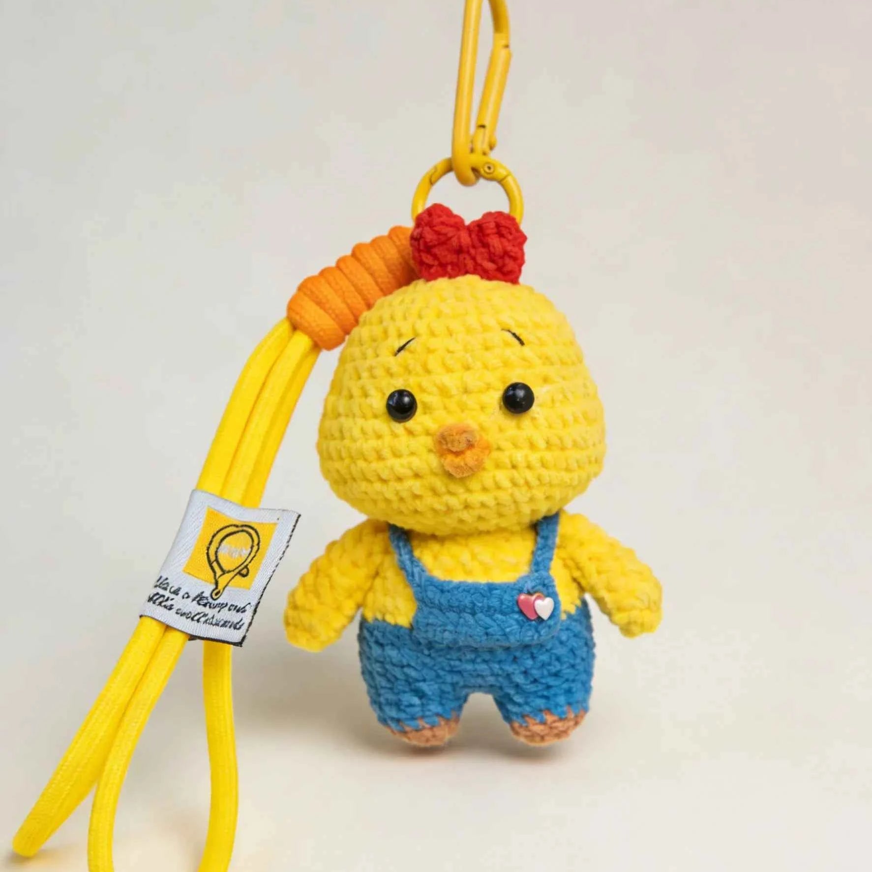 Overalls Chick DIY Crochet Kit – Bag/Keychain Pal