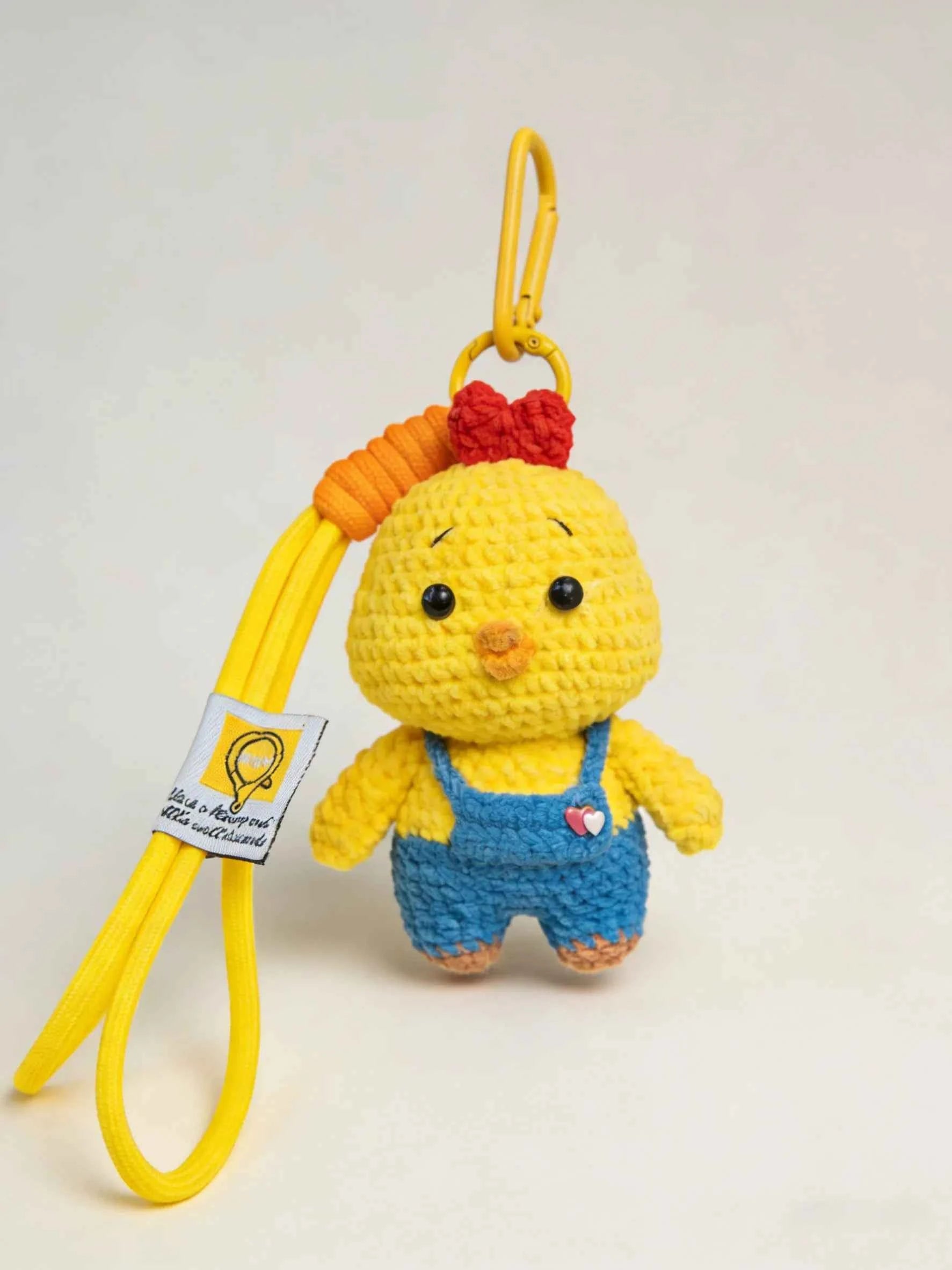 Overalls Chick DIY Crochet Kit – Bag/Keychain Pal