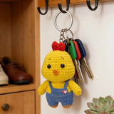 Overalls Chick DIY Crochet Kit – Bag/Keychain Pal