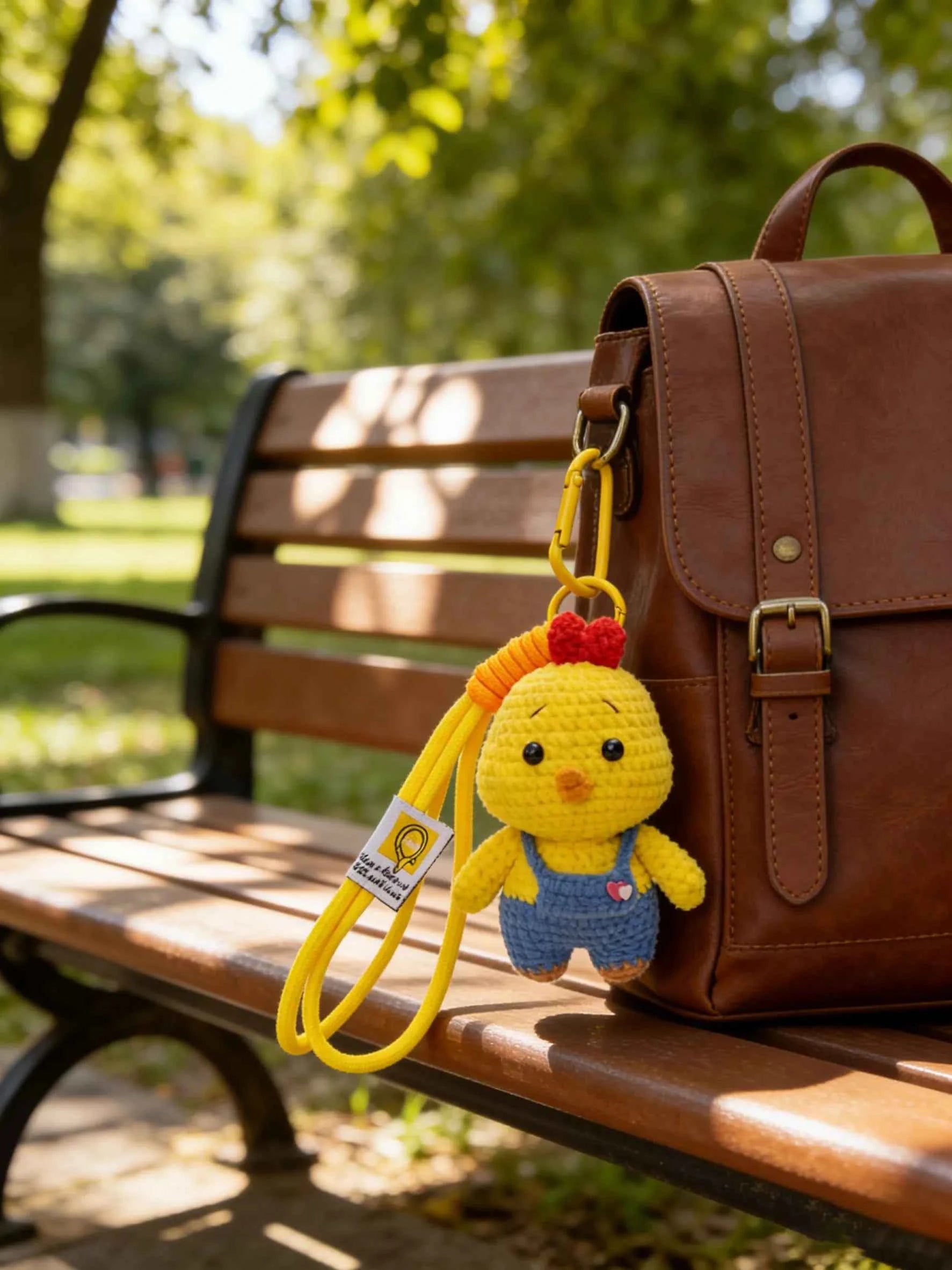 Overalls Chick DIY Crochet Kit – Bag/Keychain Pal