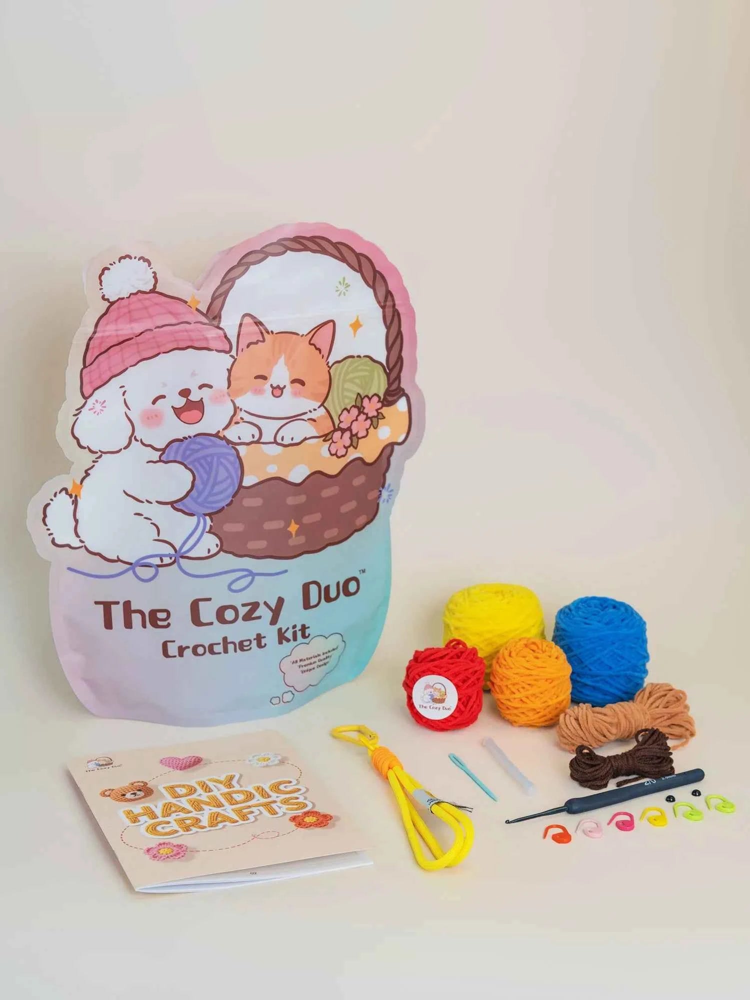 Overalls Chick DIY Crochet Kit – Bag/Keychain Pal