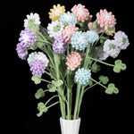 Pastel Crochet Clover Flower Bouquet | Handmade Lucky Clover Floral Arrangement