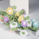 Pastel Crochet Clover Flower Bouquet | Handmade Lucky Clover Floral Arrangement
