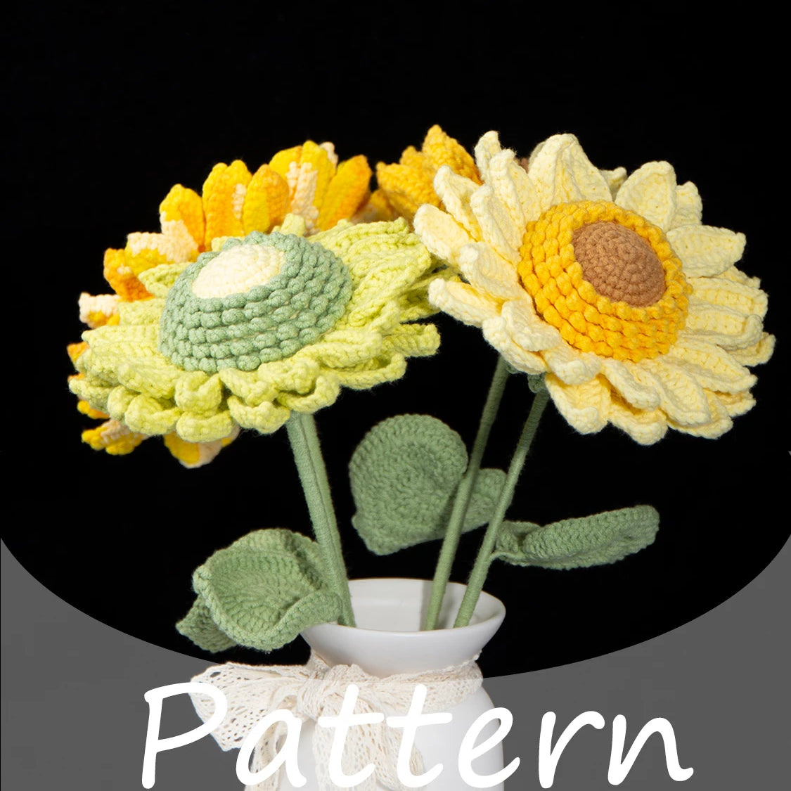 All-in-One Sunflower Crochet Kit | Perfect Handmade Gift for Festivals & Home Decor
