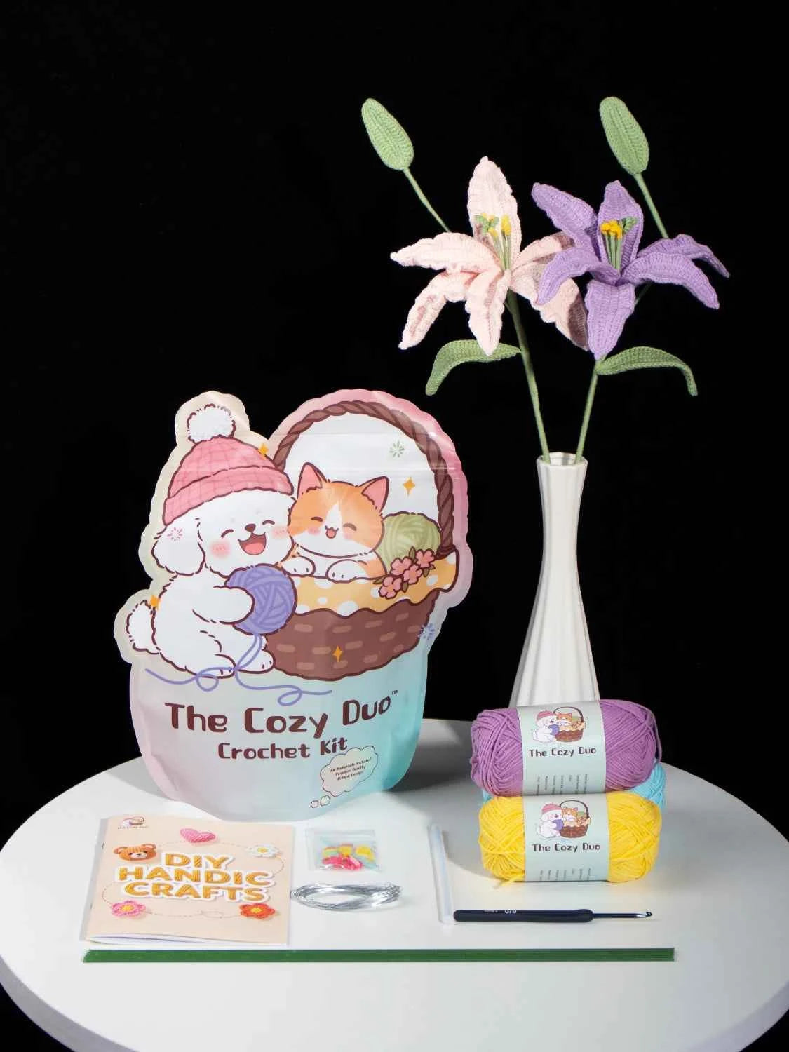 Perfume Lily Crochet Kit – DIY Floral Yarn Craft Kit