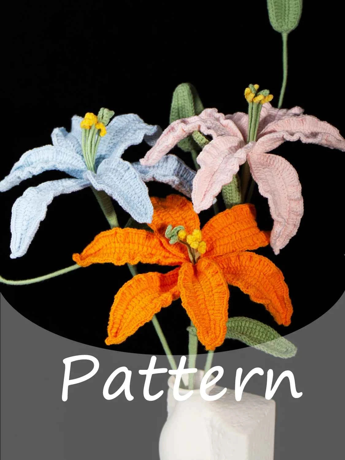 Perfume Lily Crochet Kit – DIY Floral Yarn Craft Kit