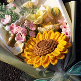 Sunflower Crochet Bouquet Kit for Beginners