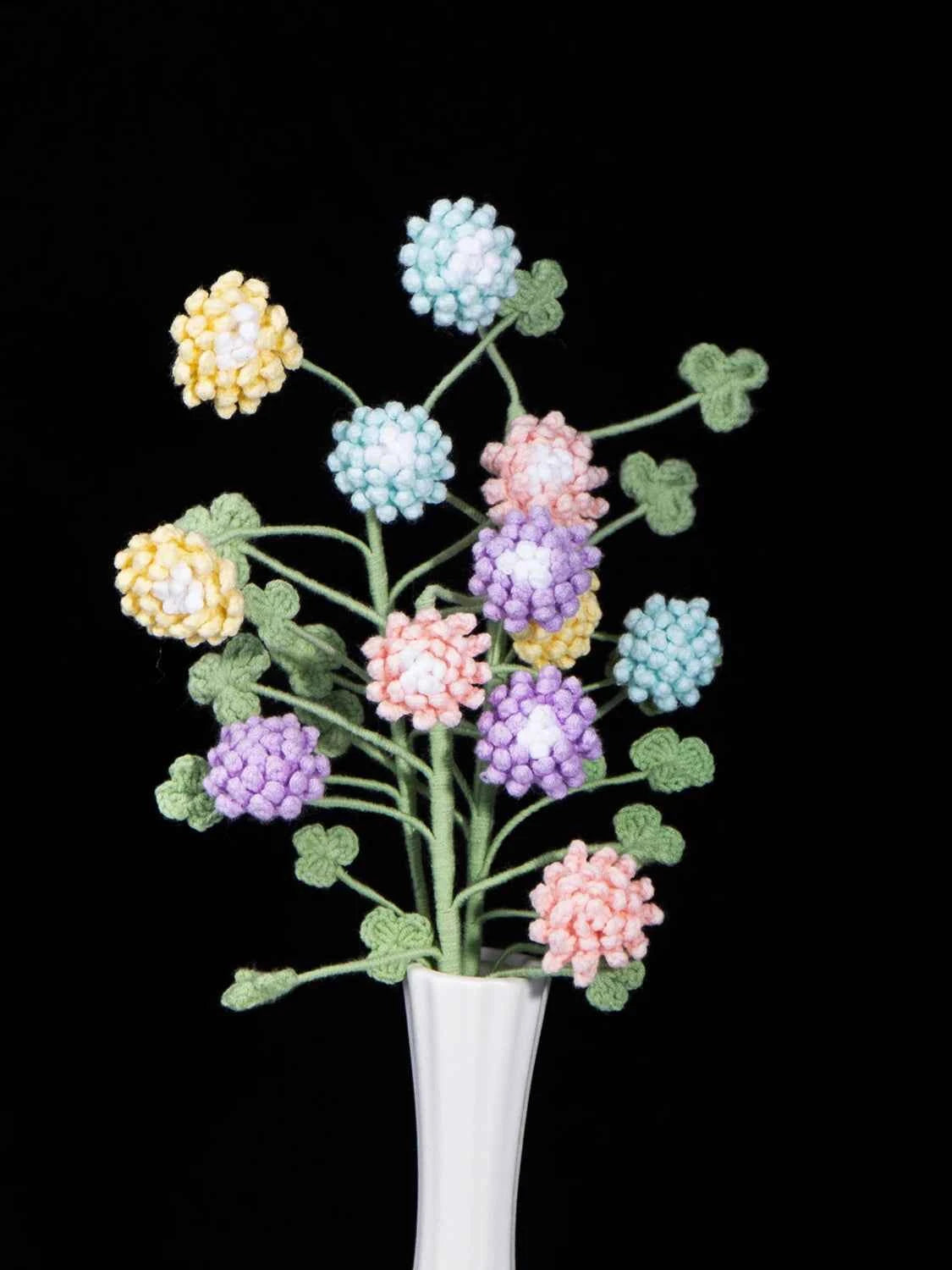 The Cozy Duo Clover Crochet Lucky Clover Flower Kit