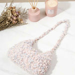 Unique Mixed Yarn Horn Bag - Handcrafted Finished Item or with Full Accessories