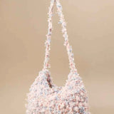 Unique Mixed Yarn Horn Bag - Handcrafted Finished Item or with Full Accessories
