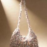 Unique Mixed Yarn Horn Bag - Handcrafted Finished Item or with Full Accessories
