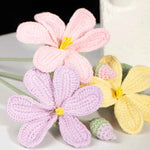 Vintage Tung Blossom Crochet Kit DIY May Snow Floral Craft Set with Yarn & Guide