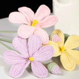 Vintage Tung Blossom Crochet Kit DIY May Snow Floral Craft Set with Yarn & Guide