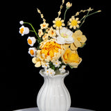 Yellow Dahlia Crochet Bouquet (11 pieces)