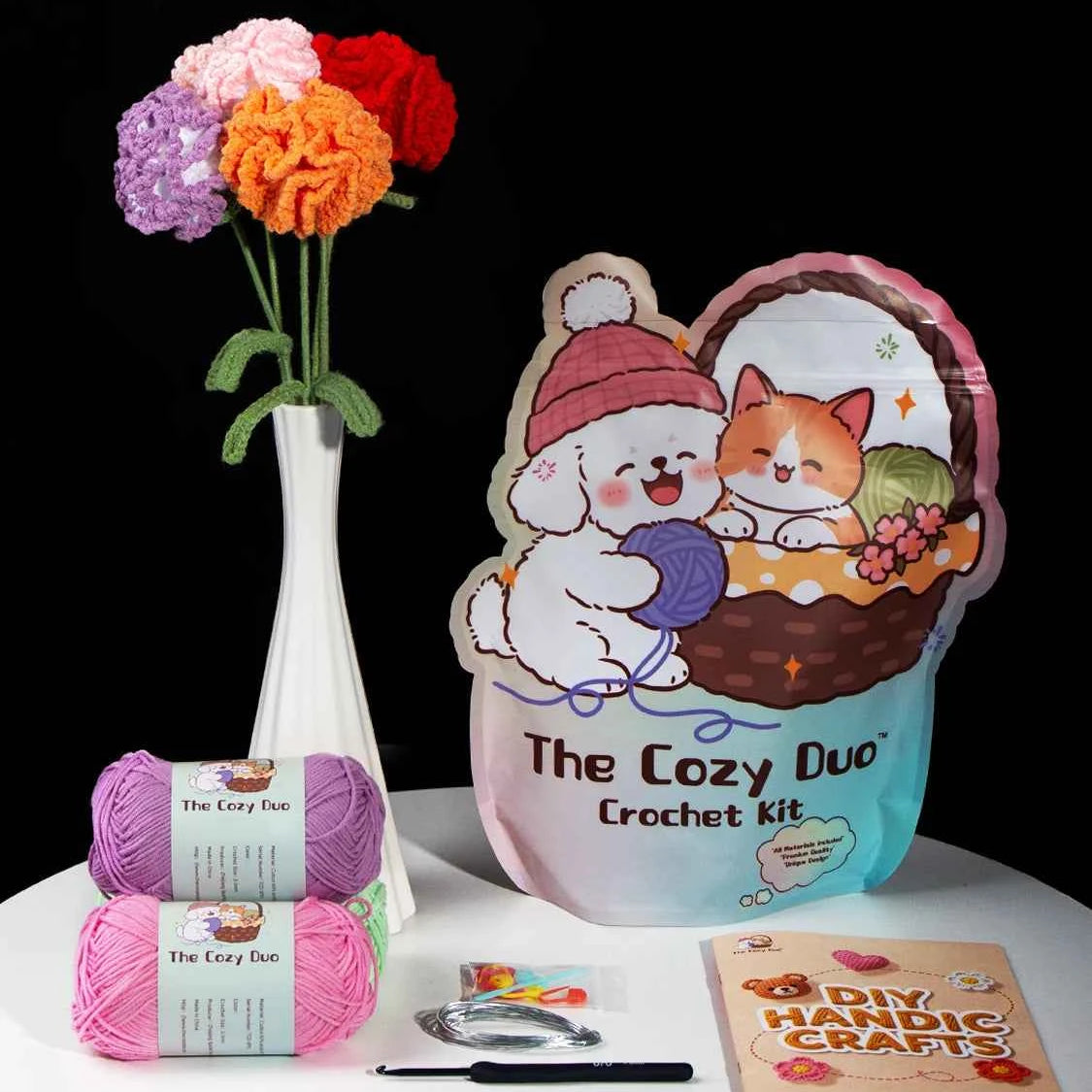 Everlasting Carnation Crochet DIY Kit
