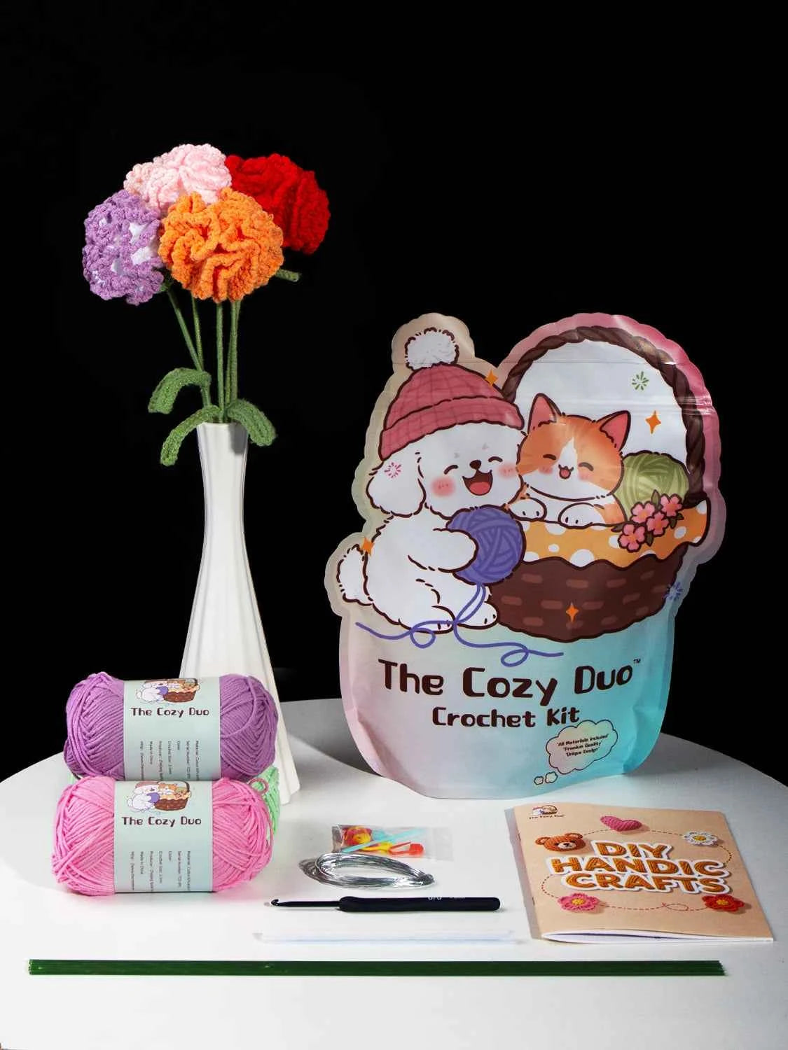 Everlasting Carnation Crochet DIY Kit